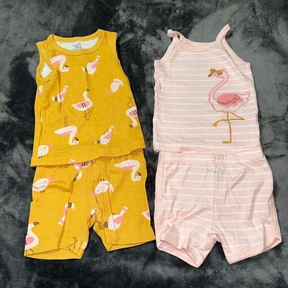 18m carters two pack of two piece summer pajamas - Picture 1 of 3